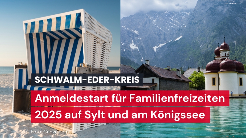 Anmeldestart für Familienfreizeiten 2025 auf Sylt und am Königssee