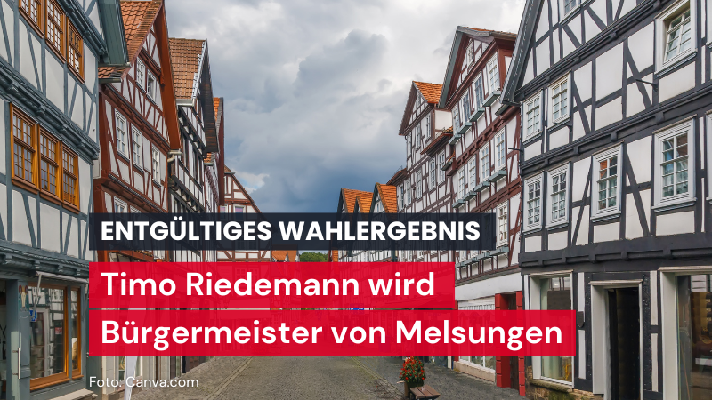 Timo Riedemann wird Bürgermeister von Melsungen – Endgültiges Wahlergebnis