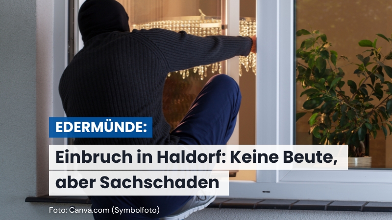 Einbruch in Wohnhaus in Edermünde: Täter flüchten ohne Beute