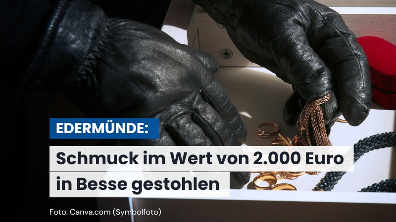 Einbruch in Einfamilienhaus in Edermünde-Besse