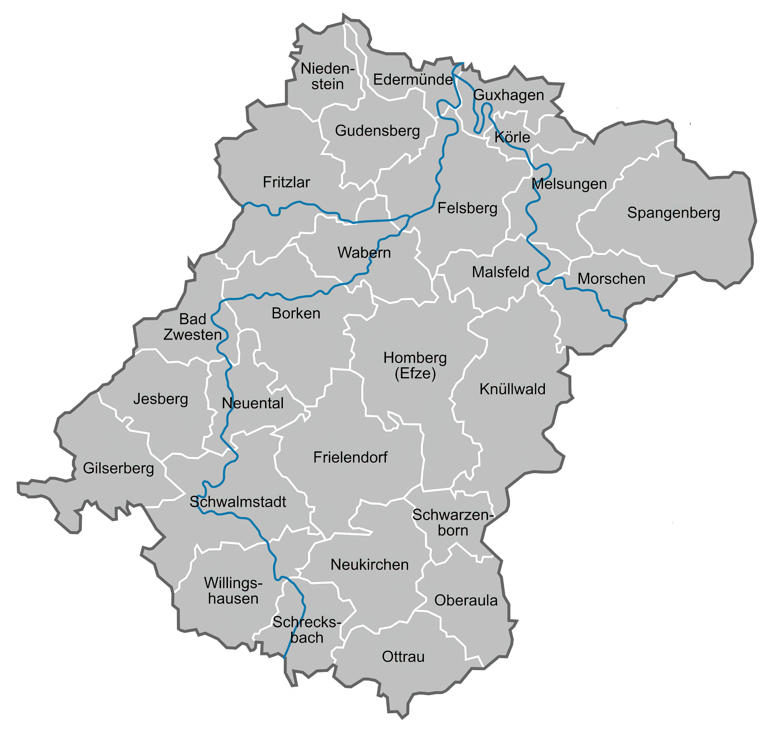 Städte & Gemeinden im Schwalm-Eder-Kreis