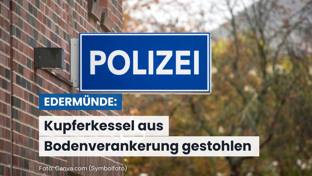 Diebe entwenden Kupferkessel – Täter entwenden gesamten Aufbau samt Pflastersteinen