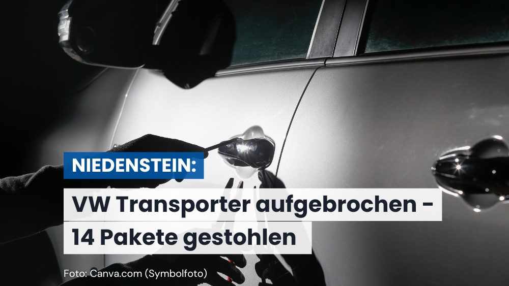 Unbekannte stehlen Pakete aus Transporter in Niedenstein