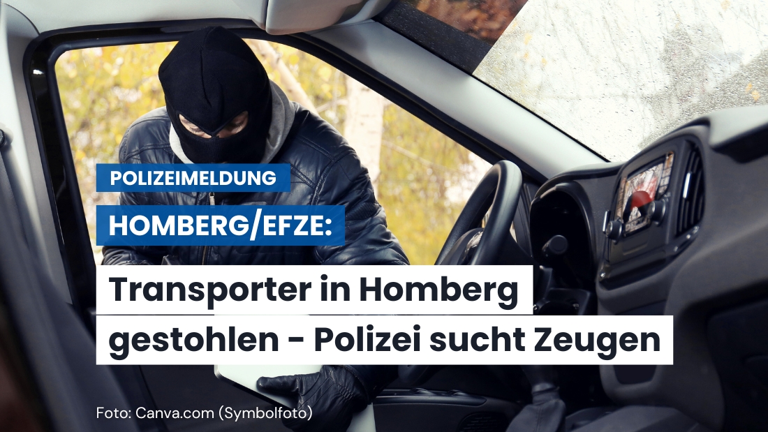 Diebstahl in Homberg: Unbekannte entwenden Mercedes Sprinter