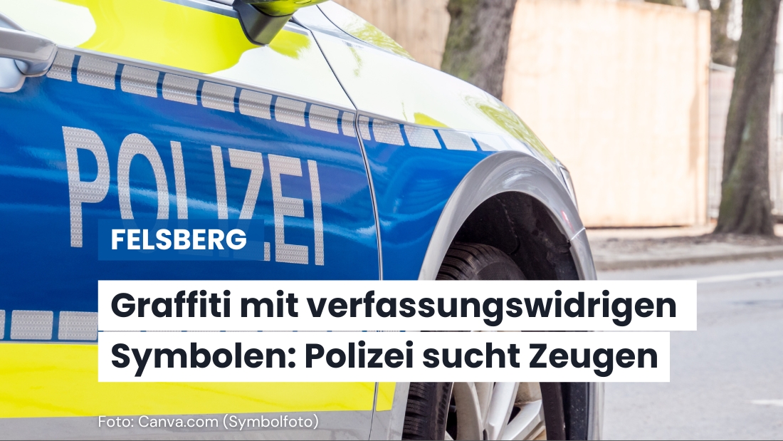 Hakenkreuz-Schmierereien an Sporthalle in Felsberg – Polizei ermittelt