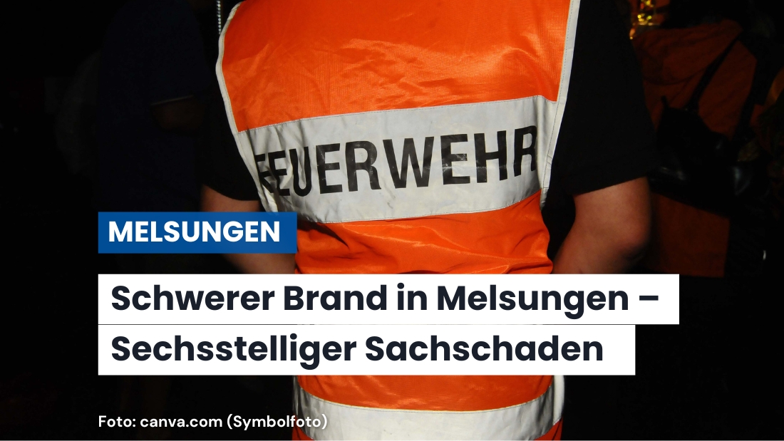 Carportbrand in Melsungen – Fahrzeug und Carport vollständig zerstört