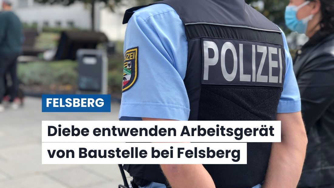 Diebstahl eines Fugenschneiders auf Baustelle in Felsberg-Heßlar