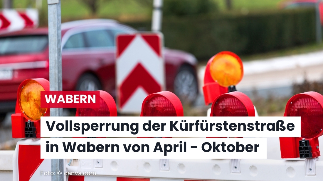 Vollsperrung der Kürfürstenstraße in Wabern: Bauarbeiten bis Ende Oktober geplant