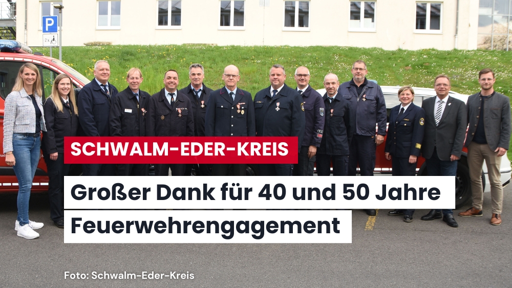 Große Anerkennung für langjährig Aktive im Feuerwehrdienst