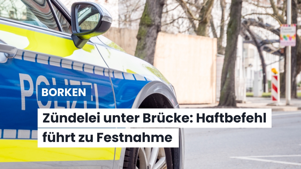 Festnahme in Borken: Mann zündet Ast an und verletzt zwei Polizisten leicht