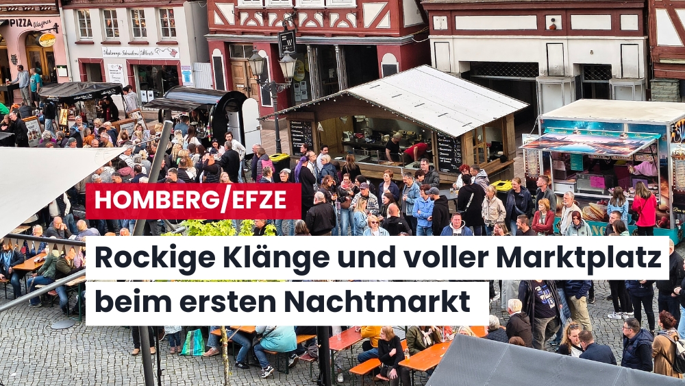 Erster Homberger Nachtmarkt – Super Atmosphäre und rockige Musik