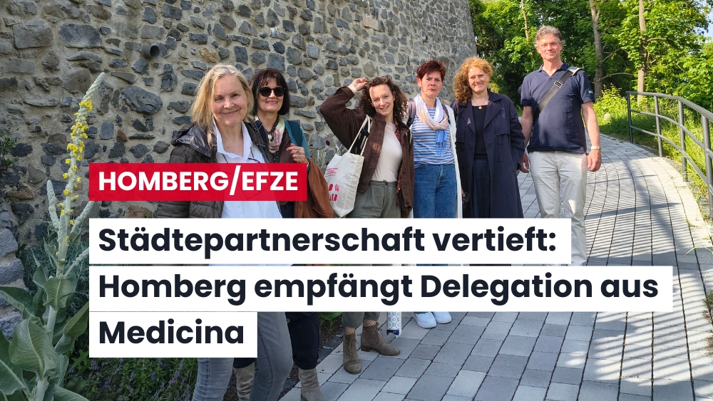 Europawochen 2025: Homberg und Medicina sprachen über Stadtentwicklungs- und Klimaprojekte