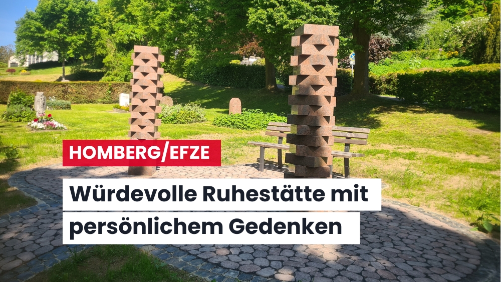 Neue Stelen auf dem Friedhof „Hinter dem Schloßberg“