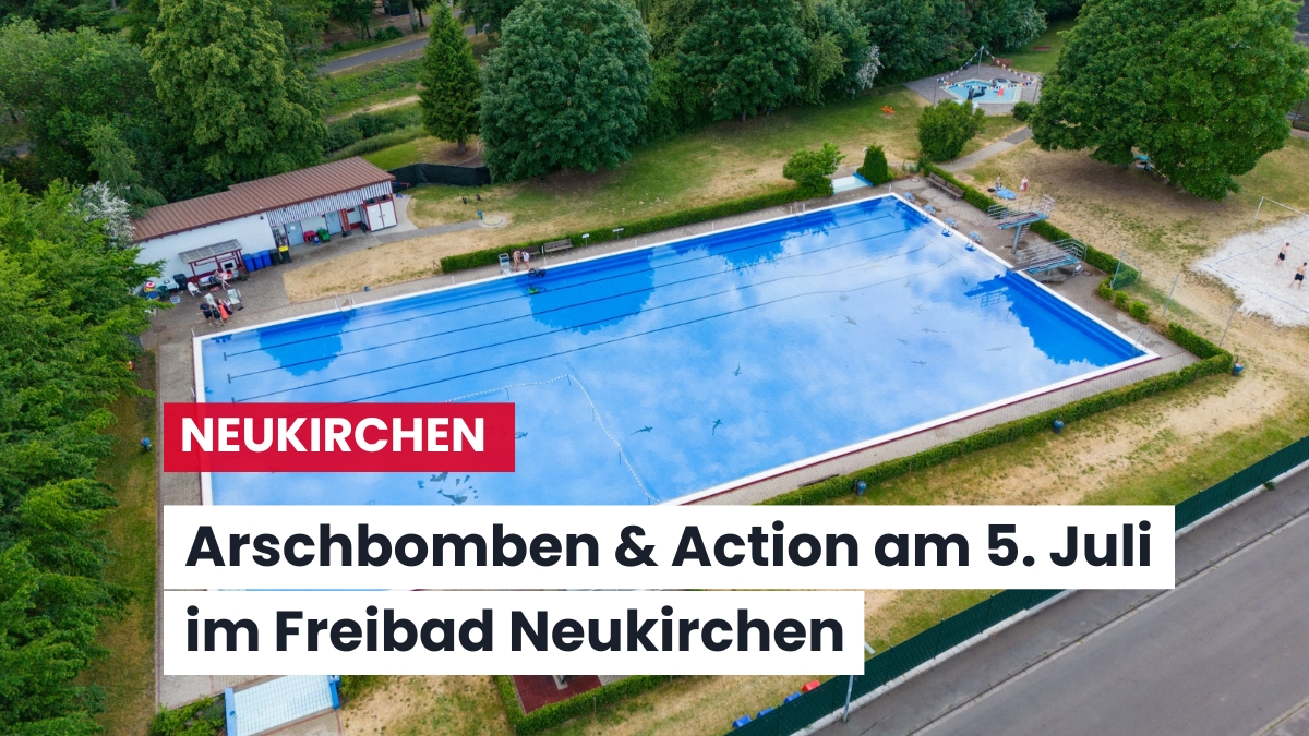 Bahnen-Battle und Arschbomben-Contest: LTV Neukirchen lädt ins Freibad