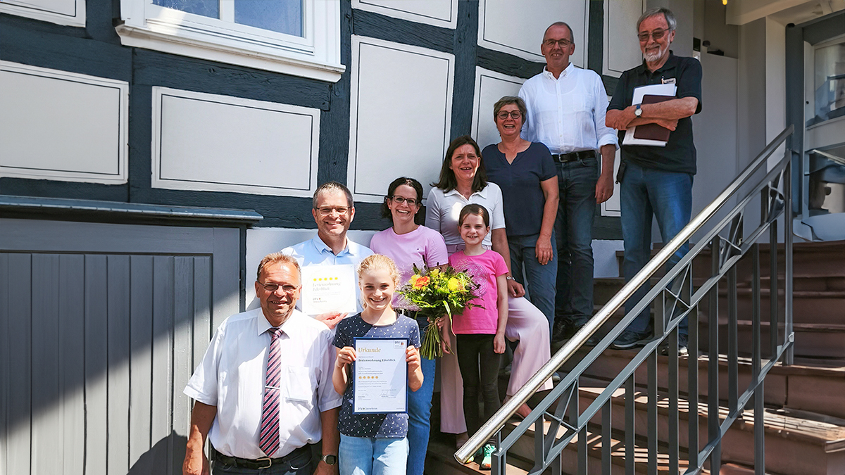 Touristisches Glanzlicht in Wabern: Fünf Sterne für Ferienwohnung „Ederblick“